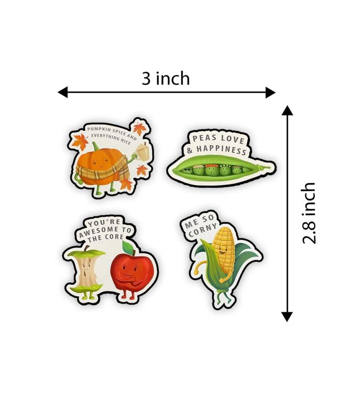 Vegetable Funny Fridge Magnets Design for Home Kitchen and Office Decoration | Funny Quote Printed Fridge Magnet | Cute Fridge Magnet